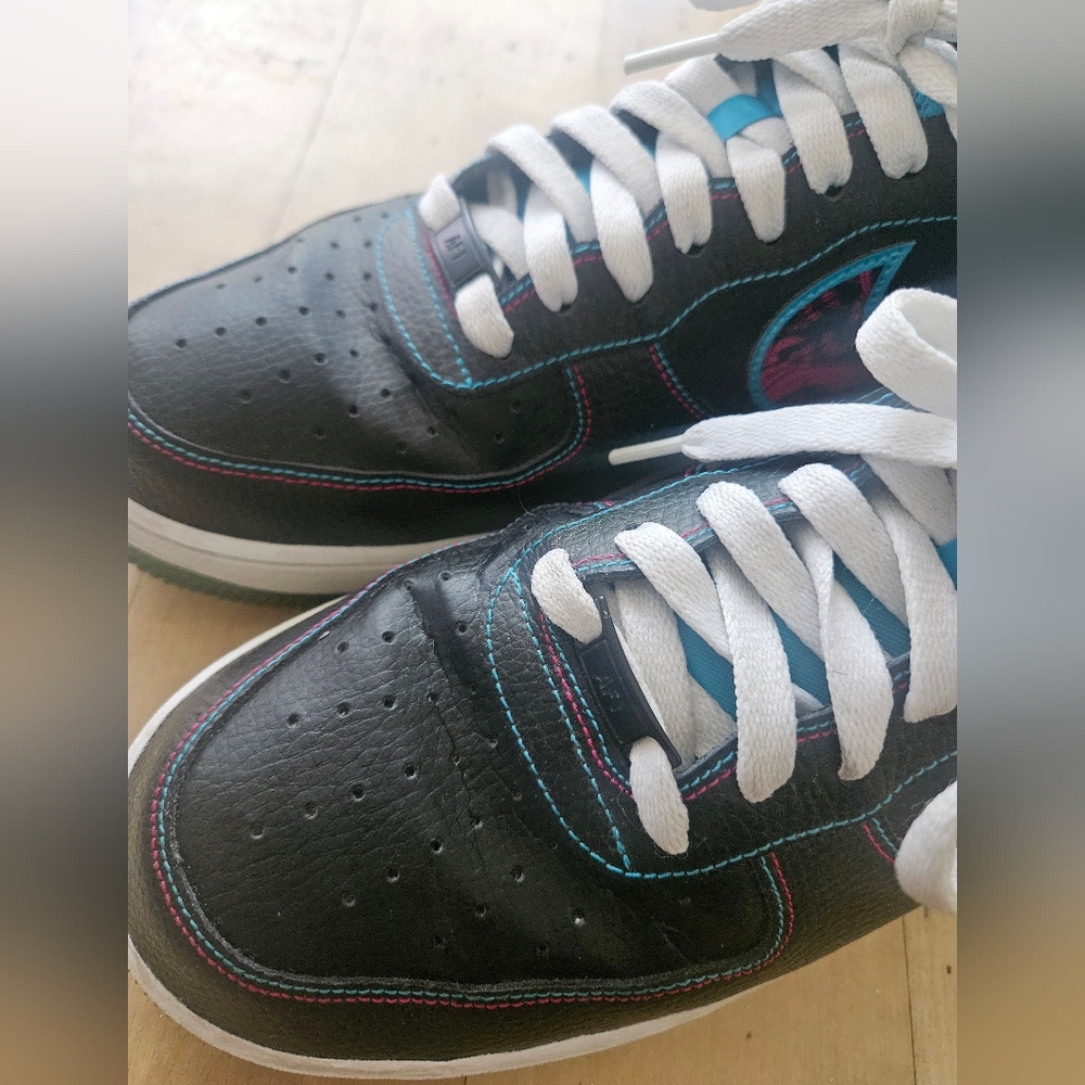 Nike Air Force 1s Miami Nights Shoes Men’s Sz 10.5 - Picture 7 of 13